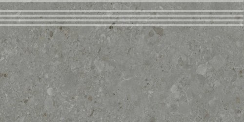 Ступень Чеппо ди Гре серый тёмный матовый обрезной 30x60x0,9