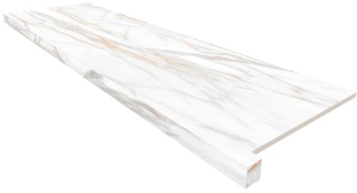 Подоконник угловой SM02 33х120 непол. с боковым выступом (правый)