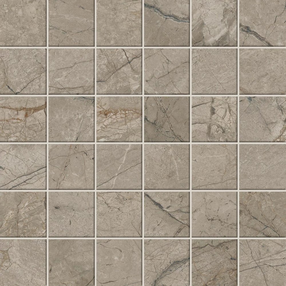Forte Dei Marmi Mystic Grey Mosaic Cer  30×30