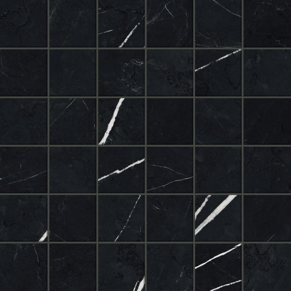 Forte Dei Marmi Elegant Black Mosaic  30×30