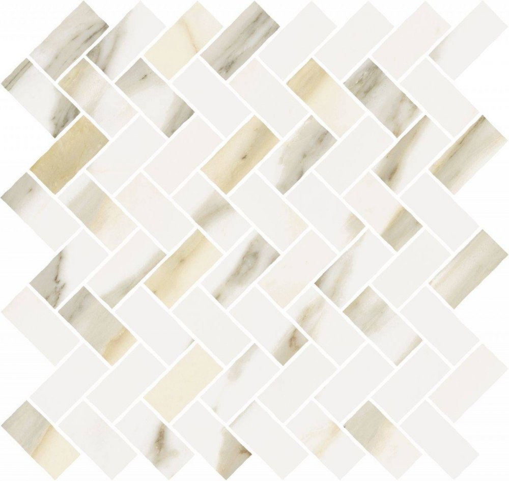 Stellaris Calacatta Gold Mosaico Cross  31.5×29.7