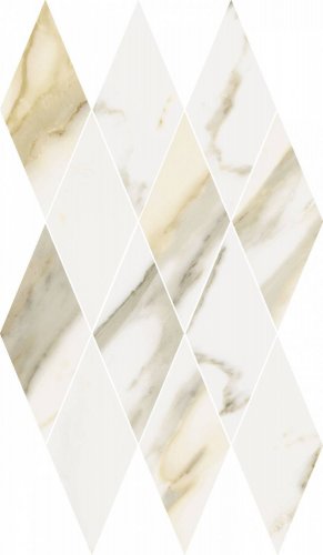 Stellaris Calacatta Gold Mosaico Diamond  28×48