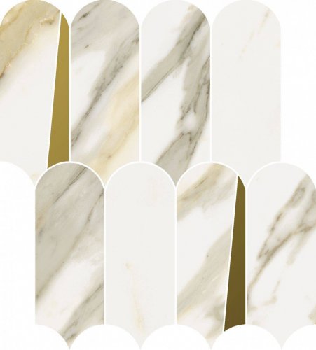 Stellaris Calacatta Gold Mosaico Elegant  32.5×36.1