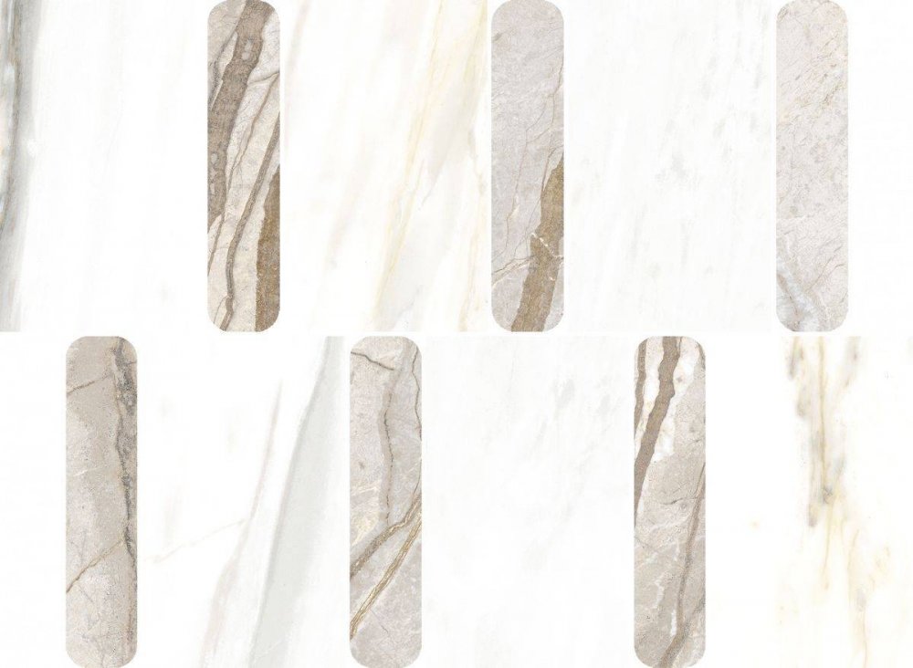 Stellaris Ivory Mosaico Argan  36.8×26.9