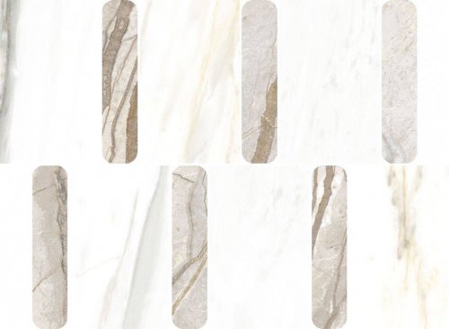 Stellaris Ivory Mosaico Argan  36.8×26.9