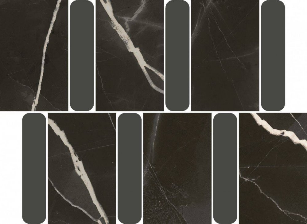 Stellaris Black Mosaico Argan  36.8×26.9