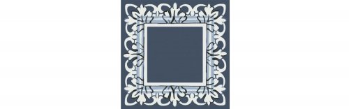 Декор Алмаш  Синий Глянцевый 9,8х9,8