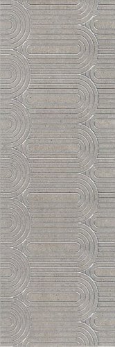 Декор Безана Серый Обрезной 25х75