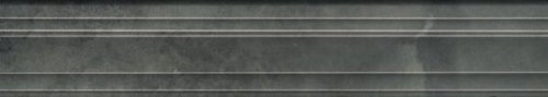 Бордюр Джардини Багет серый темный 7,3x40