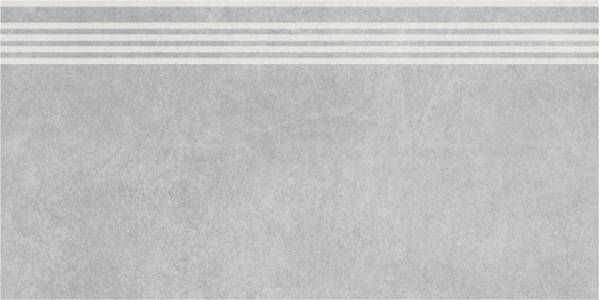 Ступень Королевская Дорога Серый Светлый Обрезной 9мм  30×60