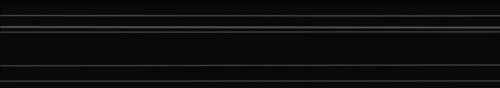 Бордюр Багет Синтра Черный Матовый Обрезной 40х7,3