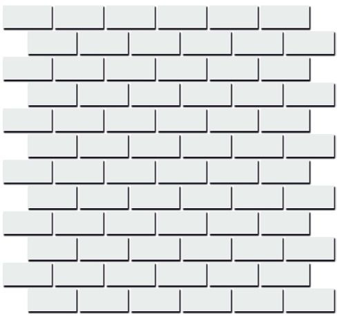 Декор Турнон Белый Матовый Мозаичный 32х30