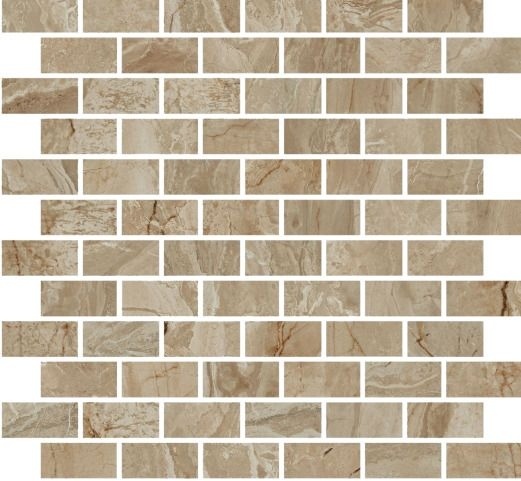 Декор Эвора Мозаичный Бежевый Глянцевый 32х30