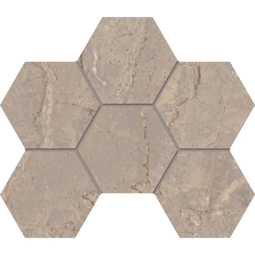 Мозаика BR02 Hexagon 25x28,5 полир.