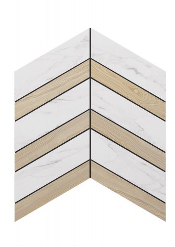 Мозаика SM01/SI03 Chevron 37,5x29x10 непол.
